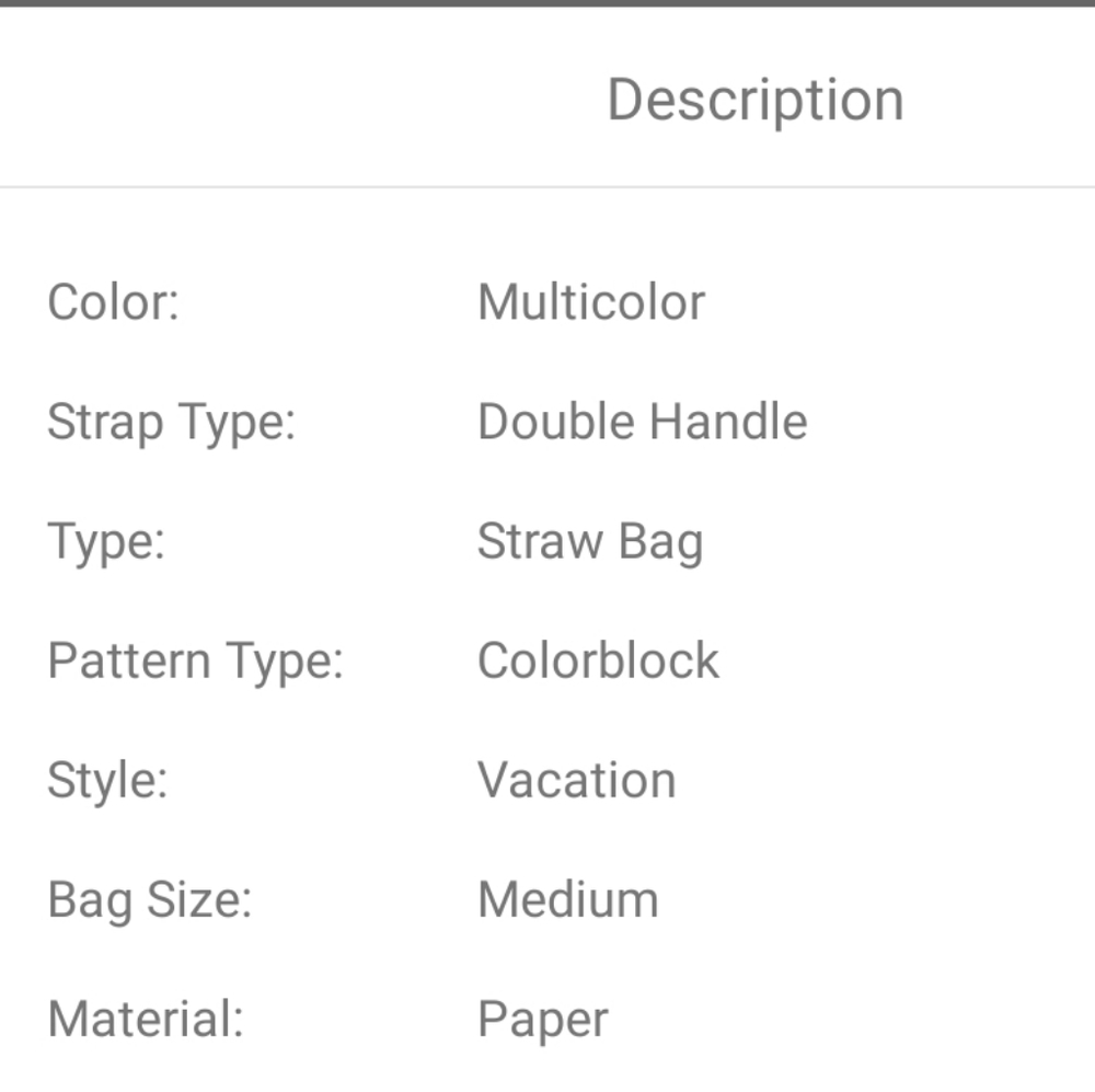 Color clock Summer Straw Bag - Picture 5 of 5